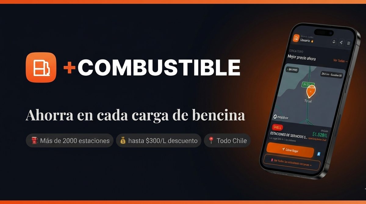 +Combustible — plataforma de precios de bencina